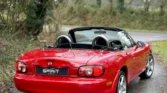 Mazda mx-5 NBFL 2002 rouge arrière coté