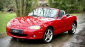 Mazda mx-5 NBFL 2002 rouge coté face