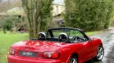 Mazda mx-5 NBFL 2002 rouge droit décapoté