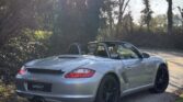 Porsche Boxster 987 2.7 grise arrière aileron